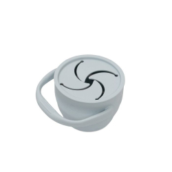 Skládací silikonový HRNEK na svačinku - modrý