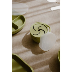 Skládací silikonový HRNEK na svačinku - zelený