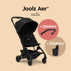 Joolz AER+ kočárek Space black - SADA madlo a držadlo na nápoj