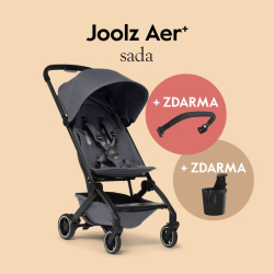 Joolz AER+ kočárek Stone grey/ SADA madlo a držadlo na nápoj