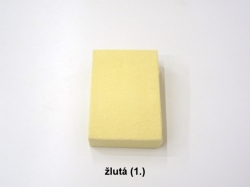 Prostěradlo froté 120x60 cm žlutá