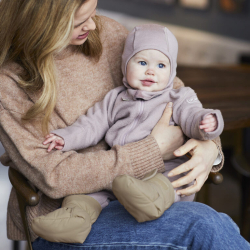 Voksi Baby Booties dark sand light grey 1-2y 