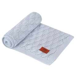 Samiboo deka pletená azur