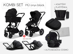 Moon PIÚ kombi set black chrome - ONYX BLACK 2025