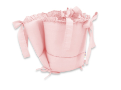 Mantinel s volánkem 180cm Royal - pudrově růžový