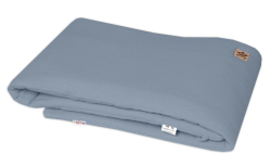 Mušelínový mantinel 160x33 cm, denim