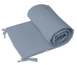 Mušelínový mantinel 160x33 cm, denim