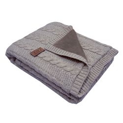 Pletená deka zimní EKO PLE-41 s kožešinou