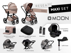 MOON Resea 2.0 Maxi set - SAND + dárek kočárek Zoe