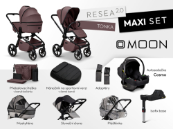 MOON Resea 2.0 Maxi set- TONKA + dárek kočárek Zoe
