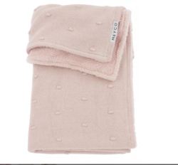 Deka Meyco Mini knots fleece - Soft pink