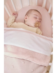 Deka Meyco Mini knots fleece - Soft pink