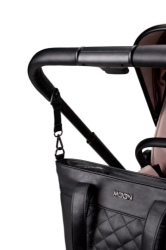 Přebalovací taška Moon -Black Leather