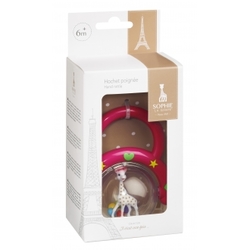 Chrastítko žirafa Sophie s rukojetí