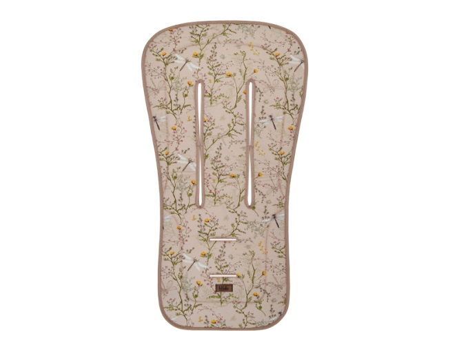 KikkaBoo Sedací podložka do kočárku Secret Garden Beige