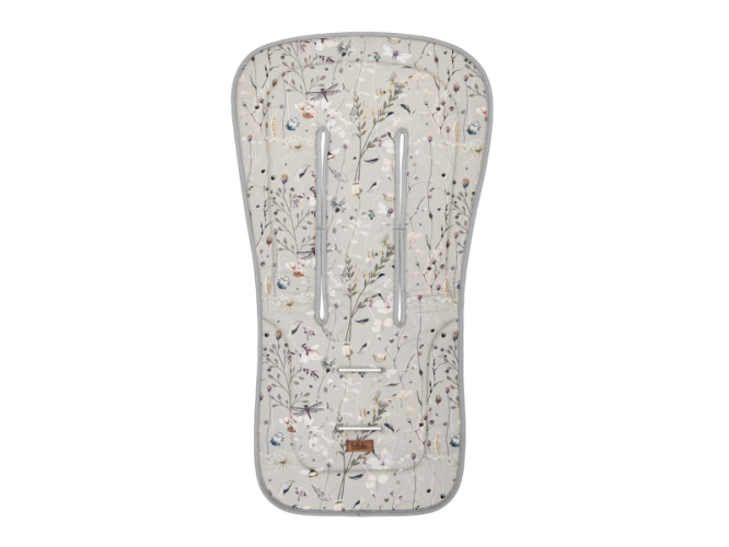 KikkaBoo Sedací podložka do kočárku Dreamy Fields Grey