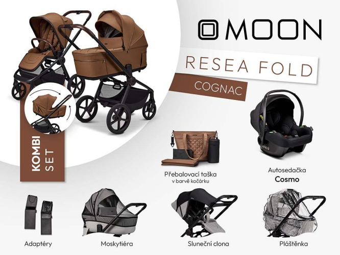 Moon ReSea FOLD kombi set - COGNAC